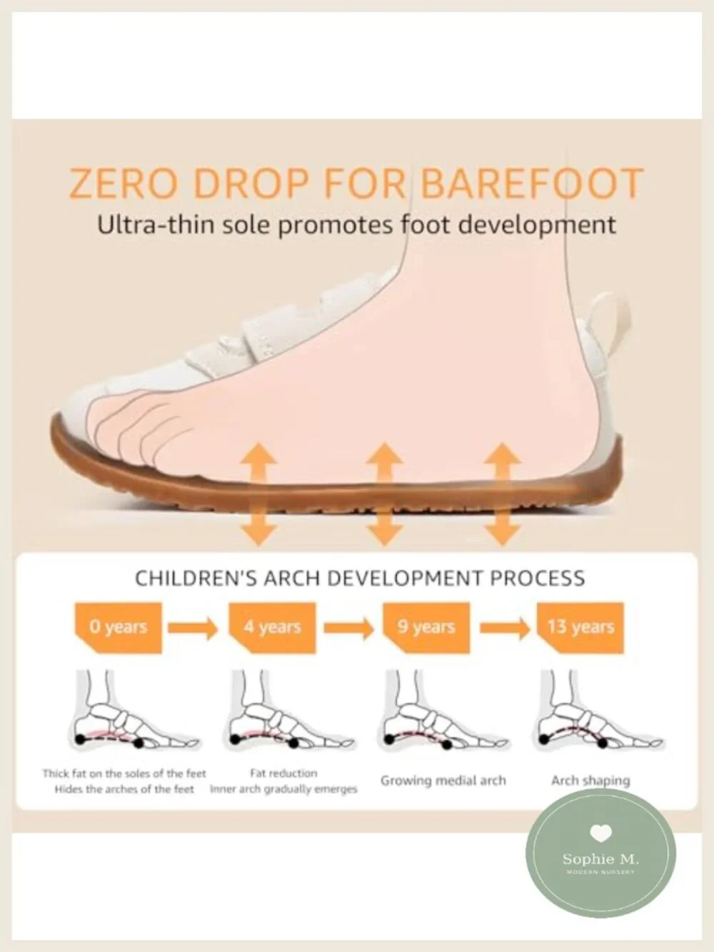 Toddler Barefoot Sneakers Wide Toe Box Zero Drop Hook & Loop